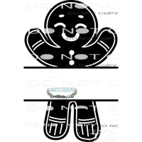 Gingerbread Name Tag #7967 Sublimation transfers - Heat
