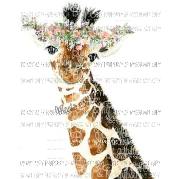 Giraffe Baby sublimation Transfer Heat Transfer