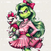 Girl Grinch #8601 Sublimation transfers - Heat Transfer