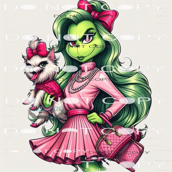 Girl Grinch #8601 Sublimation transfers - Heat Transfer