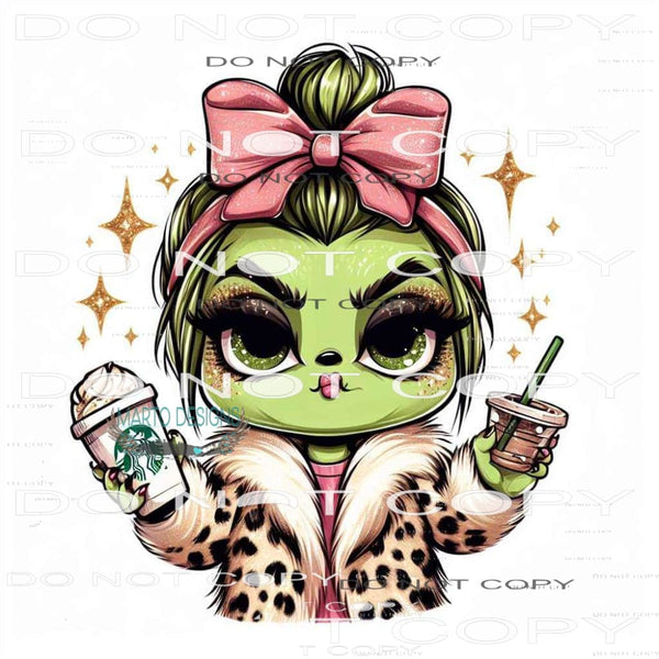 Girl Grinch #8685 Sublimation transfers - Heat Transfer
