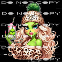 Girl Grinch #8827 Sublimation transfers - Heat Transfer