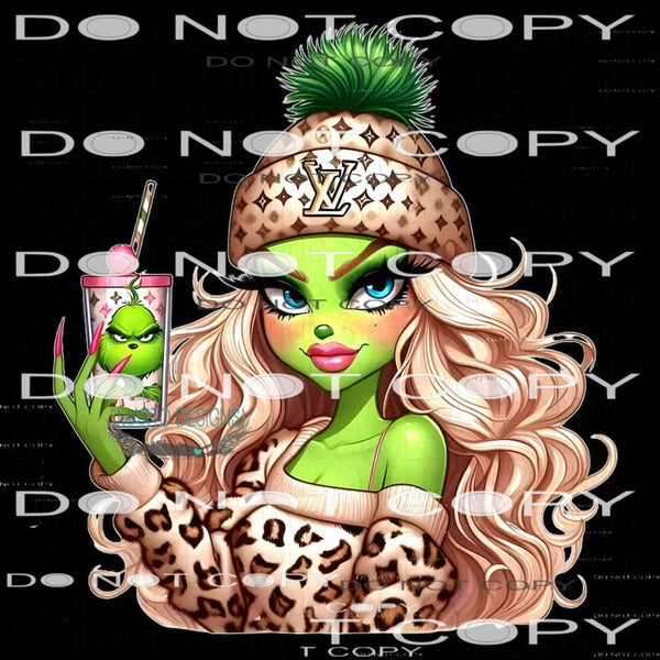 Girl Grinch #8827 Sublimation transfers - Heat Transfer