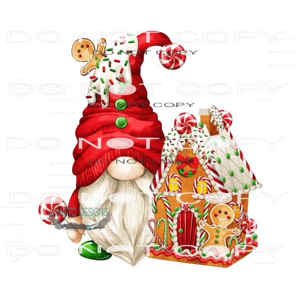 Gnome Christmas #8416 Sublimation transfers - Heat Transfer