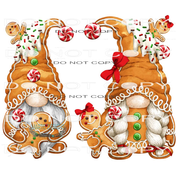 Gnome Christmas #8436 Sublimation transfers - Heat Transfer