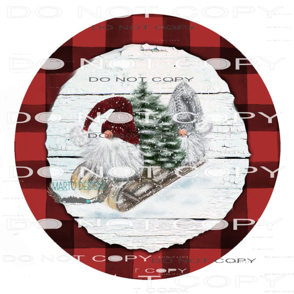 Gnome Christmas #8467 Sublimation transfers - Heat Transfer