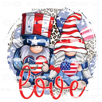 Gnome Love #11002 Sublimation transfers - Heat Transfer