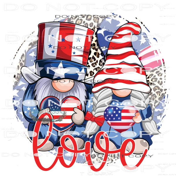 Gnome Love #11002 Sublimation transfers - Heat Transfer