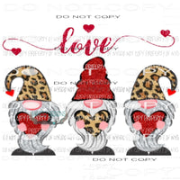 Gnome Love Sublimation transfers Heat Transfer