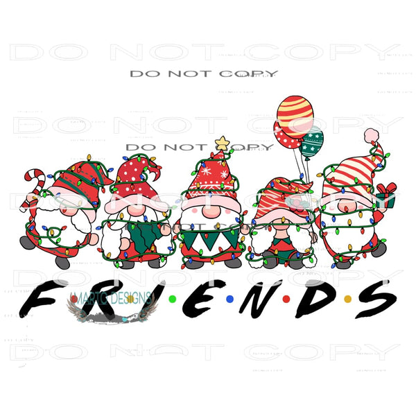 Gnomes Friends #8441 Sublimation transfers - Heat Transfer