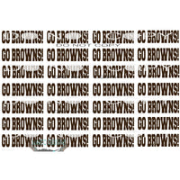 Go Browns strips Sublimation transfers - Heat Transfer