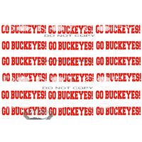 Go Buckeys Red strips Sublimation transfers - Heat Transfer