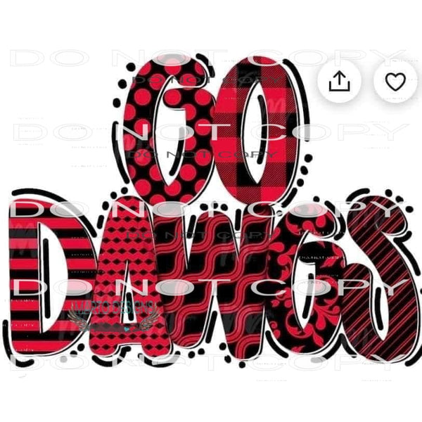 Go Dawgs #6860 Sublimation transfers - Heat Transfer Graphic