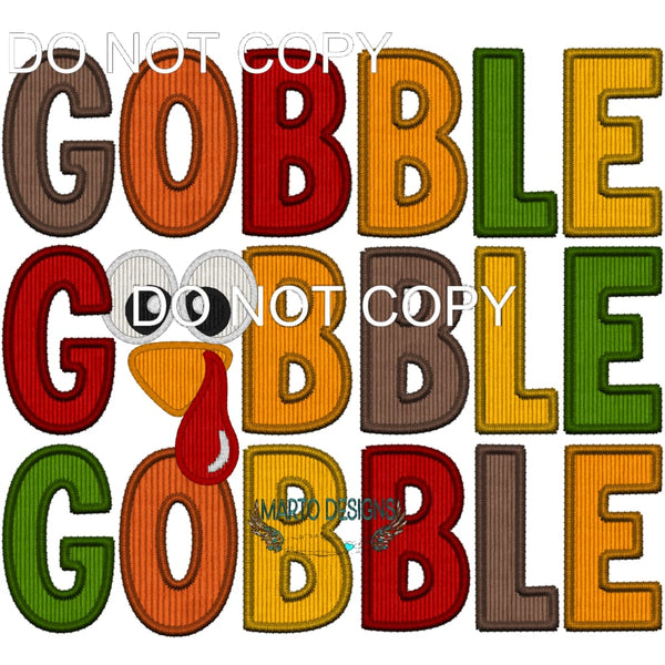 Gobble #8384 Sublimation transfers - Heat Transfer Graphic