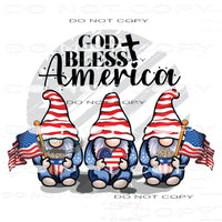 God Bless America #11089 Sublimation transfers - Heat