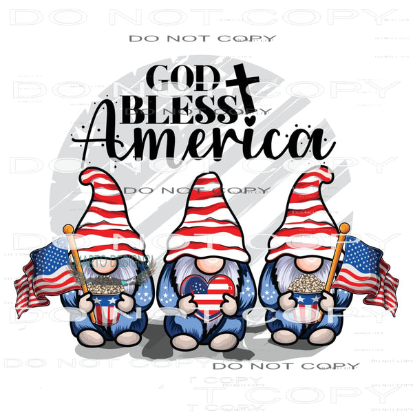 God Bless America #11089 Sublimation transfers - Heat