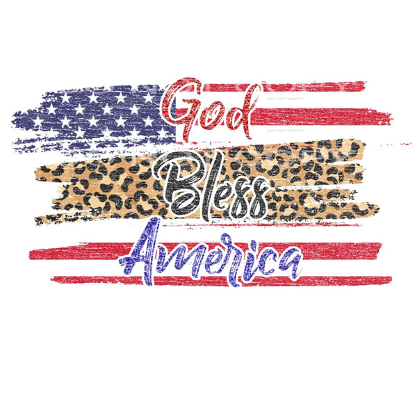 God Bless America #5503 Sublimation transfers - Heat