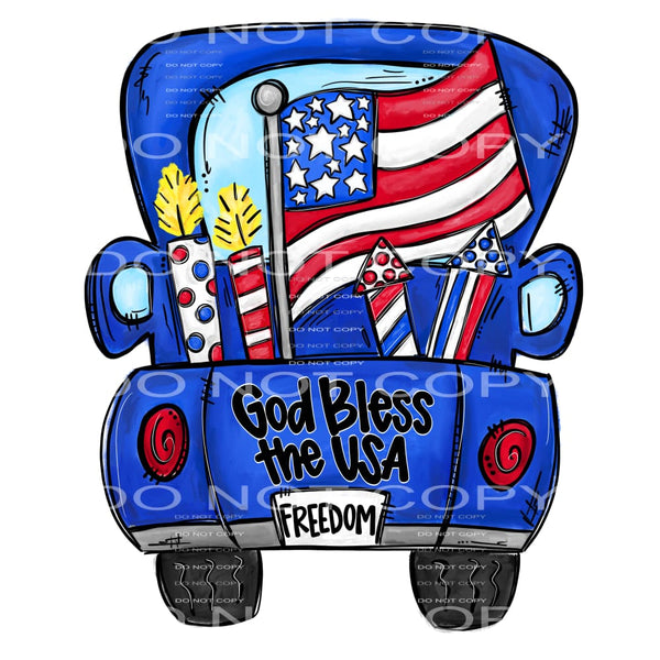 God bless america # 992 - Heat Transfer Graphic Tee -