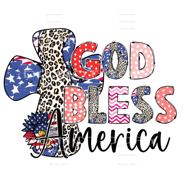 God Bless The America #5182 Sublimation transfers - Heat