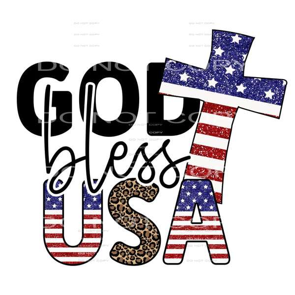 God Bless The USA #5181 Sublimation transfers - Heat