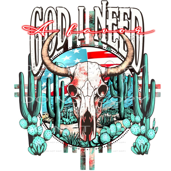 God i need a favor # 994 - Heat Transfer Graphic Tee -