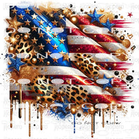 Golden Flag #10912 Sublimation transfer - Heat Transfer