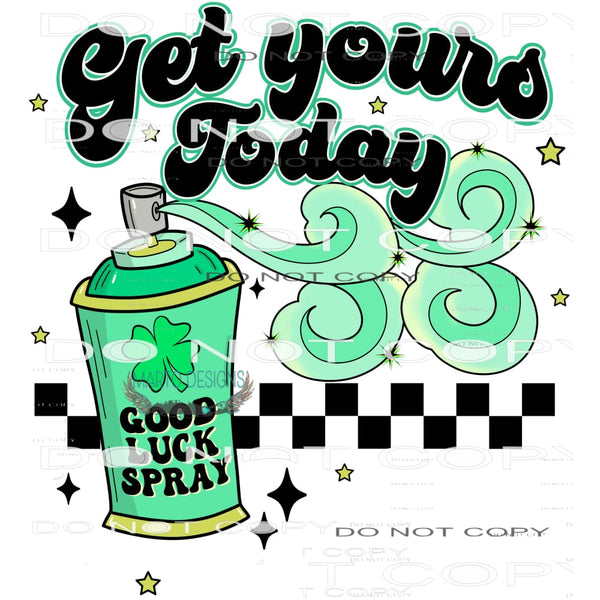 Good Luck Spray #8971 Sublimation transfers - Heat Transfer