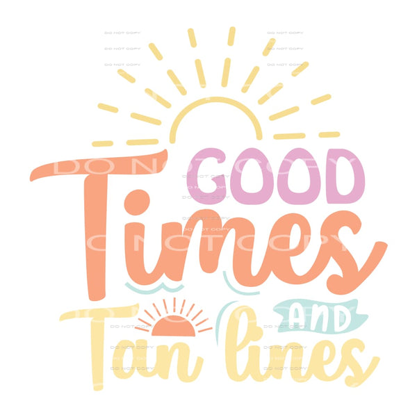 Good time and tan lines # 257 Sublimation transfers - Heat