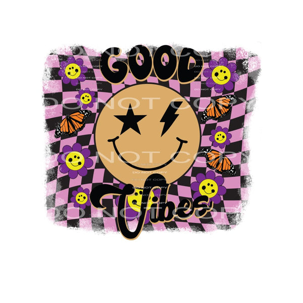 Good Vibes #4944 Sublimation transfers - Heat Transfer