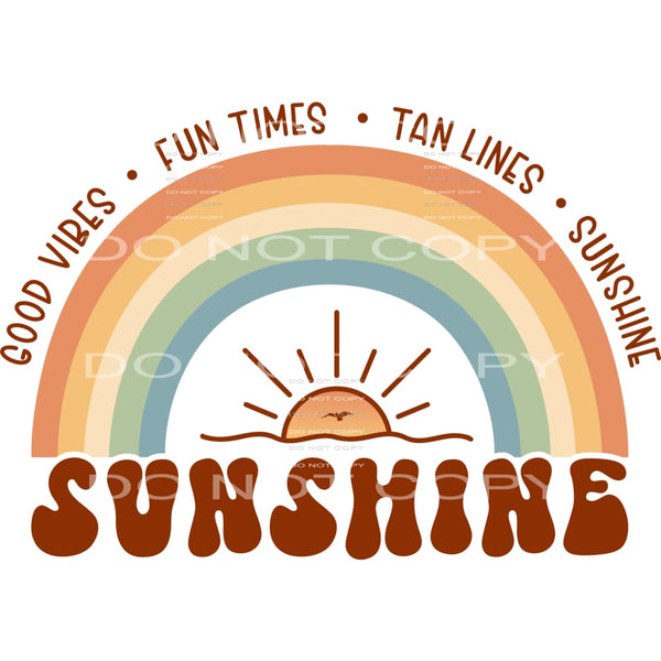 Good vibes fun times # 218 Sublimation transfers - Heat