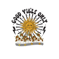 Good Vibes Only #4953 Sublimation transfers - Heat Transfer