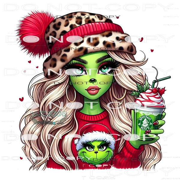 green girl coffee # 3812 Sublimation transfers - Heat