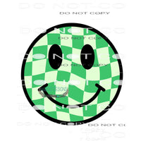 Green Smiley #8968 Sublimation transfers - Heat Transfer
