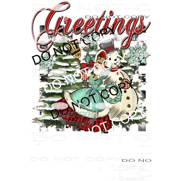 Greetings #8680 Sublimation transfers - Heat Transfer