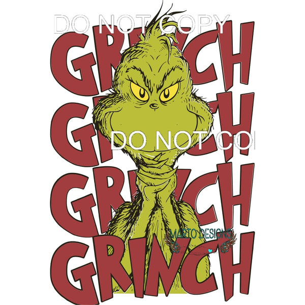 Grinch #230 Sublimation transfers - Heat Transfer Graphic