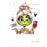 grinch # 5569 Sublimation transfers - Heat Transfer Graphic