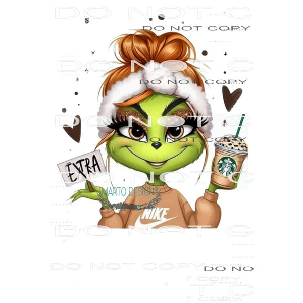 grinch # 5571 Sublimation transfers - Heat Transfer Graphic