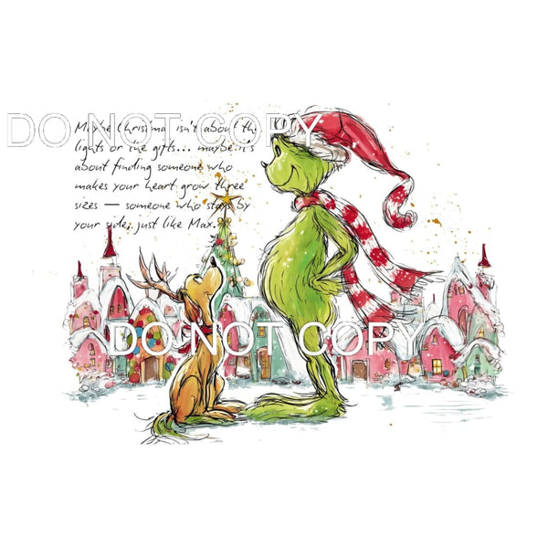 Grinch # 6628 Sublimation transfers - Heat Transfer Graphic