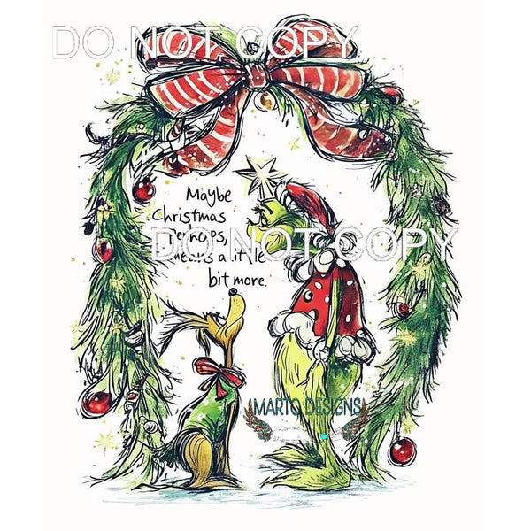 Grinch # 6629 Sublimation transfers - Heat Transfer Graphic