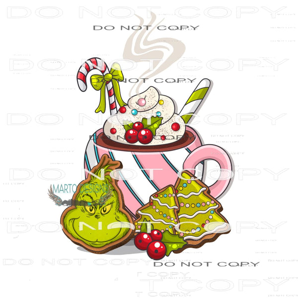 Grinch #6964 Sublimation transfers - Heat Transfer Graphic