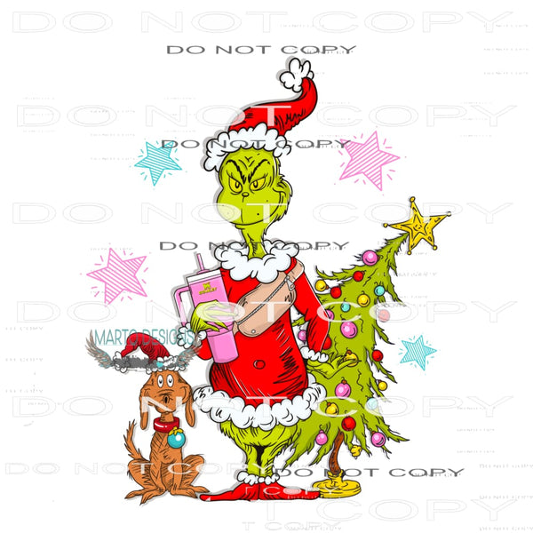 Grinch #7178 Sublimation transfers - Heat Transfer Graphic