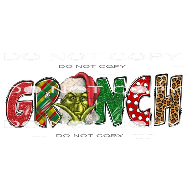 Grinch #7189 Sublimation transfers - Heat Transfer Graphic