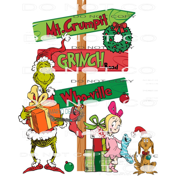 Grinch #7542 Sublimation transfers - Heat Transfer Graphic