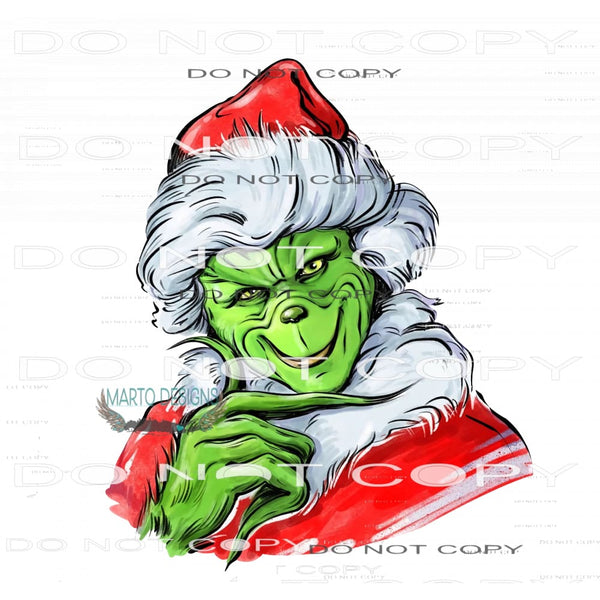 Grinch #7561 Sublimation transfers - Heat Transfer Graphic