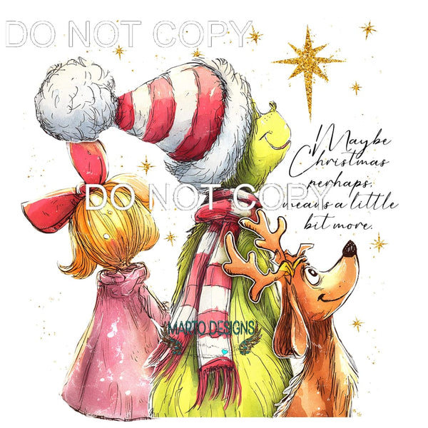 grinch # 7721 Sublimation transfers - Heat Transfer Graphic
