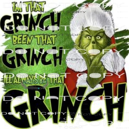 Grinch #8104 Sublimation transfers - Heat Transfer Graphic