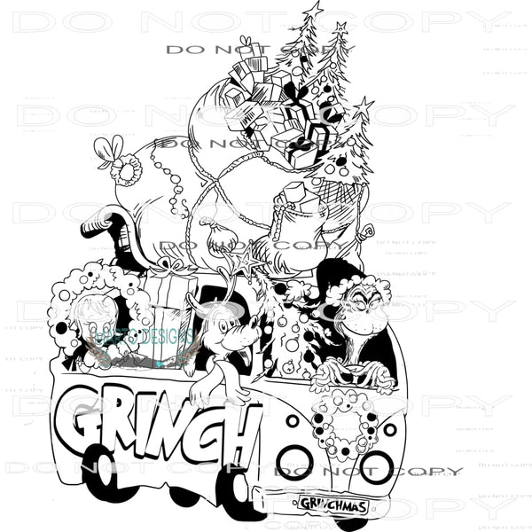 Grinch #8116 Sublimation transfers - Heat Transfer Graphic