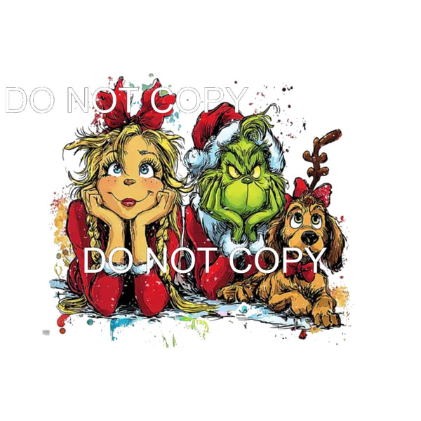 Grinch # 8837 Sublimation transfers - Heat Transfer Graphic