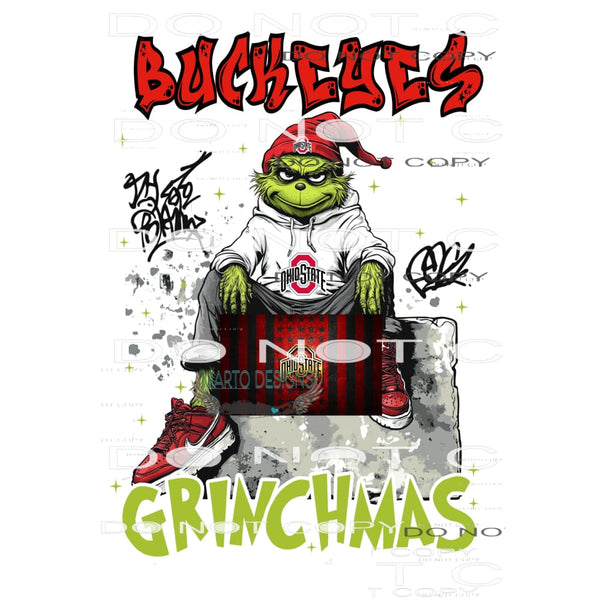 grinch buckeyes ohio # 7252 Sublimation transfers - Heat