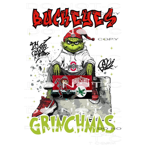 grinch buckeyes ohio # 7253 Sublimation transfers - Heat